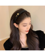 French vintage camellia sponge hair band women fashion high sense headband