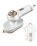 30W Mini Compact Rotary Folding Iron Anti-Iron Heat Insulation Handheld Hanging Iron European Standard (White)