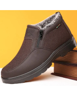 Men's Orthopedic Warm Snow Boots Waterproof Winter Fleece Shoes