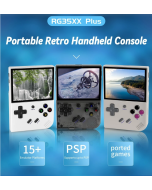 ANBERNIC RG35XX Plus Game Console, 64GB TF Card with 5000+ Games, 3300mAh Battery, 8Hours of Playtime, 5G WiFi Bluetooth, Moonlight Streaming