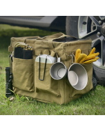 Outdoor camping folding large capacity storage multifunctional equipment moisture-proof tableware portable storage box