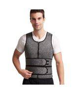 Men Body Shaper Sauna Vest Waist Trainer Double Belt