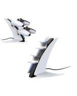 Ggomi Charging Base with Dual Cable, Special Edition Charging Station for PS5, Dual USB Port with LED Light