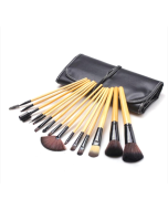 15 pieces/set of wood color makeup brush set powder makeup tools