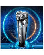 Universal voltage double ring three knife head men's electric shaver