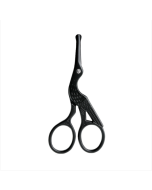 Stainless steel round eyebrow and nose scissors (Cool black)