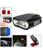 Super Bright Overnight USB Charging Fishing Light Brim Headwear Hat Clip Light Inductive Headlight LED Strong Light