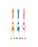 3 sets/set RAOYI Giraffe Soft hair Children's toothbrush Baby cartoon toothbrush (yellow + Blue + red)