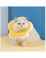 Cute flower shape pet licking collar