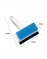 2-in-1 Window Glass cleaning brush Dust screen brush Clean wiper (white)