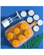 2 pieces a sale of Mid-Autumn Festival round hand-pressed pastry mold baking tools