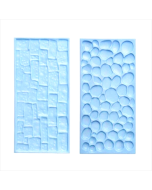 2 a sell bark wood grain fondant print embodying mold cookie baking mold tool