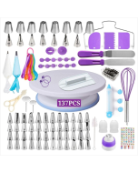 137-in-1 cake turntable set decorating tip decorating bag baking tools