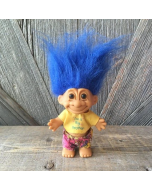 Blue Hair Mini PVC Vintage Trolls Doll