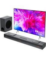 Hiwill A312 Dolby Atmos Sound Bar for Smart TV,400W Peak Power, Compact Bluetooth Soundbar Speaker, eARC/ARC/Optical for Home - EU Plug