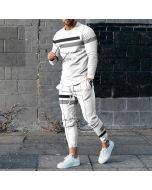 Men's Personalized Top And Pants Two Piece Set