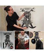 Personalized motorcycle helmet holder | Christmas gift for your family