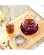 Heat-resistant hand brewed coffee glass pot Yunduo coffee sharing pot, specifications: 350ml glass pot