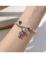 925 Sterling Silver Retro Open Bracelet Handpiece17