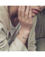 925 Sterling Silver Retro Open Bracelet Handpiece30