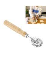 Zinc Alloy Biscuit Mold Cake Mould Baking Kitchen Tools, Style:Long Handle Wheel