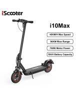 iScooter i10Max Foldable Adult Electric Scooter E-Scooter 45 KM/H Electric Kick Scooter 750W Skateboards 48V 18Ah Kickboard
