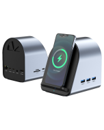 New 11-in-1 Gigabit Docking Station type-c same screen mobile phone tablet fast charging 100w wireless charging 15w docking station