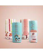 24/1 bundle coated cake paper cups, baking cup size: 6.8 x 5 x 3.9cm, color random