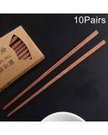 10 Pairs Natural Red Sandal Wood Non-slip Chopsticks