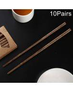 10 Pairs Natural Wenge Non-slip Chopsticks