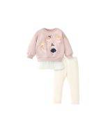 Little maven autumn new girls sweater suit children's long-sleeved suit cute girl pants suit
