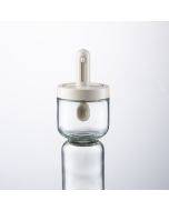 Pepper Cruet Oil Bottle Spoon Cover Glass Honey Seasoning Bottle Set Kitchen Condiment Jar