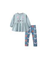 Little maven girls autumn sweater suit children's long-sleeved cotton suit European and American casual trousers suit