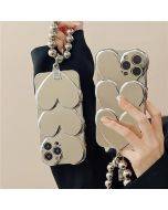 Electroplated heart phone case