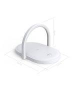 Mobile phone wireless charging night light fast charging 15W charger three-in-one bracket suitable for Apple IOS Android bedside lamp