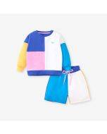 Little maven autumn new boy's sweater suit long-sleeved pullover suit children's cotton two-piece suit