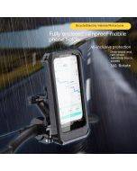 2023 New Motorcycle Bicycle Waterproof Bag Holder Outdoor Takeout Navigation Electric Vehicle Universal Mobile Phone Holder