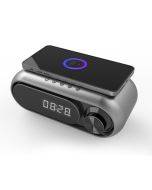 2023 new wireless charging speaker clock LED alarm clock sound wireless charger bluetooth speaker