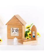 Drawer wooden urn for cats and dogs