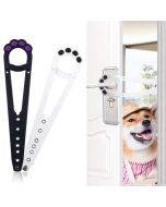 Cat Door Holder Latch Let's Cats in and Safe Baby Proof Alternative to Keep Dogs Out of Cat Litter Boxes