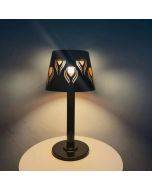 LED Outdoor Patio Park Solar Table Lamp Cafe Restaurant Bar Ambiance Table Lamp Iron Table Lamp Table Lamps