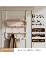 Hook behind the door for bedroom without punching door clothes hanger wall household hanger storage clothes hook