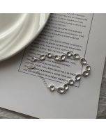 S925 sterling silver granule bracelet