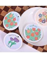 Compressed Wood Pulp Sponge Dish Washing Kitchen Scrubber, 5 Pack Reusable Dish Washing Cleaning Sponges Double-Sided