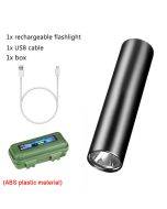USB Rechargeable COB Aluminum Flashlight