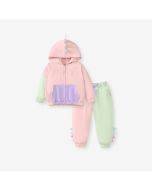 Little maven European and American autumn girls' sweater suit new casual cute hooded long-sleeved cotton suit