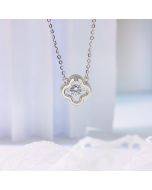 Four-leaf clover S925 sterling silver necklace