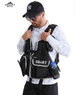 SBART multi-functional buoyancy life jacket for fishing, multi-pocket rock fishing vest, sea fishing life-saving vest in stock