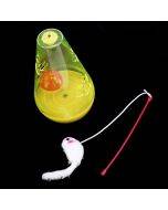 2023 Pet Interactive Toy Small Mouse Cat Teaser Tumbler With Attention Bell & Teasing Stick