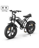 HAPPYRUN G50 750W 18AH electric bicycle with LCD digital display 20-inch tires, US regulations (black)